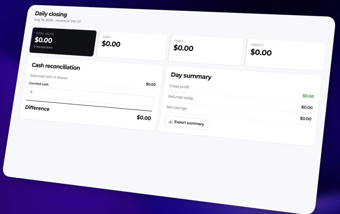 Small Shop Manager screen 2
