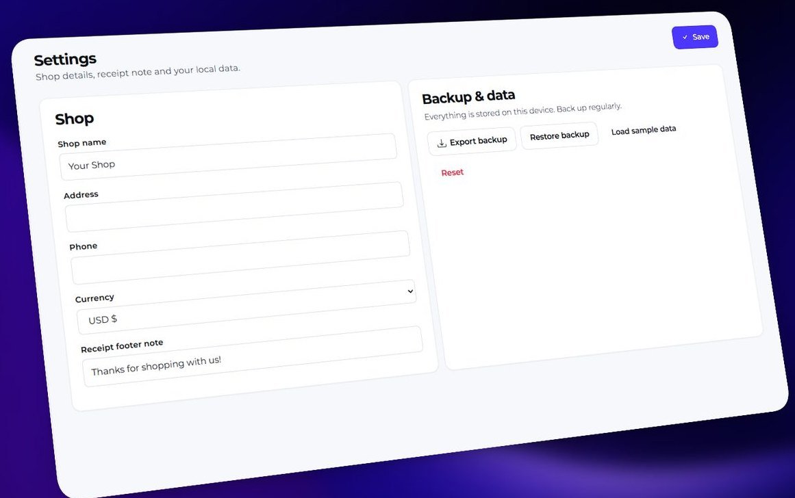Small Shop Manager screen 3